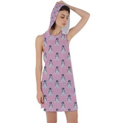 Cute Husky Racer Back Hoodie Dress by SychEva