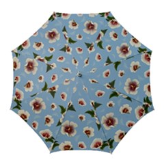 Hibiscus Flowers Golf Umbrellas by SychEva