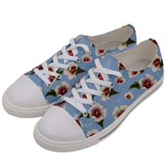 Hibiscus Flowers Men s Low Top Canvas Sneakers by SychEva