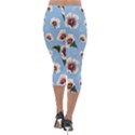 Hibiscus Flowers Lightweight Velour Capri Leggings  View2