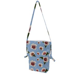 Hibiscus Flowers Folding Shoulder Bag by SychEva