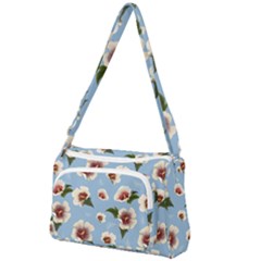 Hibiscus Flowers Front Pocket Crossbody Bag by SychEva