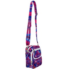 Painted feathers Shoulder Strap Belt Bag