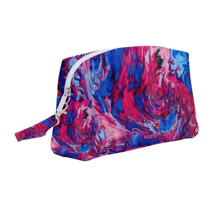 Painted feathers Wristlet Pouch Bag (Medium)