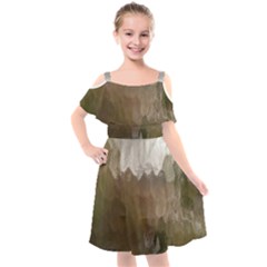 Small World View Kids  Cut Out Shoulders Chiffon Dress by DeneWestUK