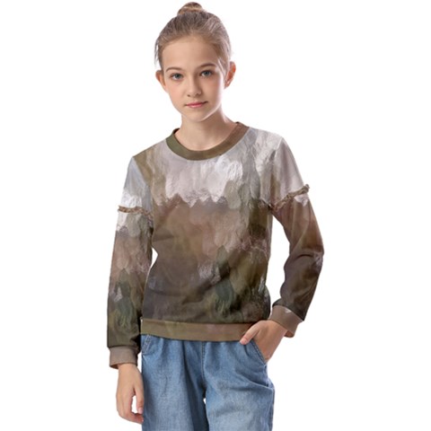 Small World View Kids  Long Sleeve Tee With Frill  by DeneWestUK