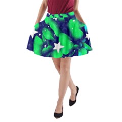 Space Odyssey  A-line Pocket Skirt