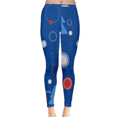 Christmas Pattern Tree Design Inside Out Leggings