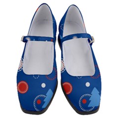 Christmas Pattern Tree Design Women s Mary Jane Shoes