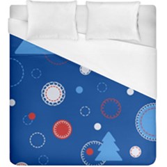 Christmas Pattern Tree Design Duvet Cover (king Size) by Sapixe