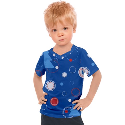 Christmas Pattern Tree Design Kids  Sports Tee by Sapixe