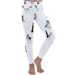 Husky Dogs Kids  Lightweight Velour Classic Yoga Leggings by SychEva