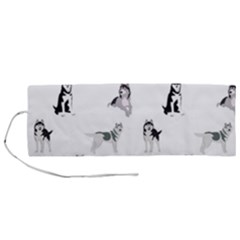 Husky Dogs Roll Up Canvas Pencil Holder (m) by SychEva