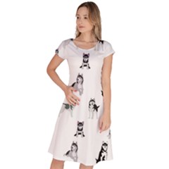 Husky Dogs Classic Short Sleeve Dress by SychEva