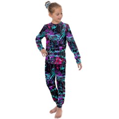 Reptilian Scream Kids  Long Sleeve Set  by MRNStudios