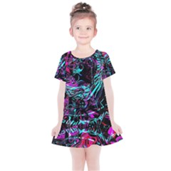 Reptilian Scream Kids  Simple Cotton Dress by MRNStudios