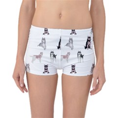 Husky Dogs With Sparkles Boyleg Bikini Bottoms by SychEva