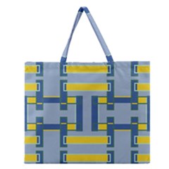 Abstract Pattern Geometric Backgrounds   Zipper Large Tote Bag by Eskimos