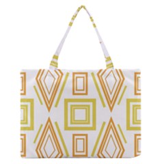 Abstract Pattern Geometric Backgrounds   Zipper Medium Tote Bag