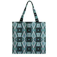 Abstract Geometric Design   Geometric Fantasy   Zipper Grocery Tote Bag by Eskimos