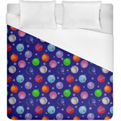 Christmas Balls Duvet Cover (king Size) by SychEva