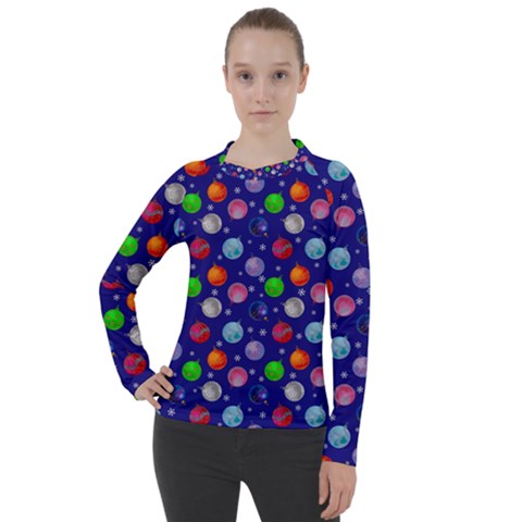 Christmas Balls Women s Pique Long Sleeve Tee by SychEva