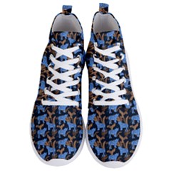 Blue Tigers Men s Lightweight High Top Sneakers by SychEva