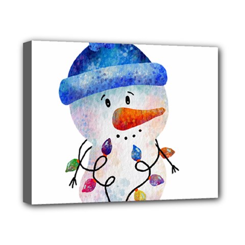 Snowman Canvas 10  X 8  (stretched) by SychEva