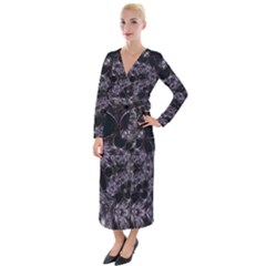 Scalpels Velvet Maxi Wrap Dress by MRNStudios