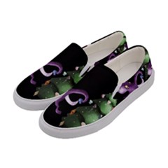 Octopus Black Women s Canvas Slip Ons by Blueketchupshop