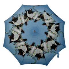 Christmas Cat Hook Handle Umbrellas (large) by Blueketchupshop