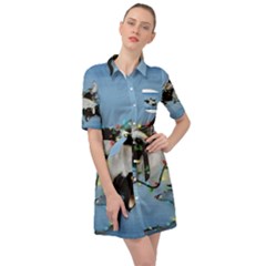 U Boji Belted Shirt Dress by Blueketchupshop