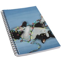 Christmas Cat 5 5  X 8 5  Notebook by Blueketchupshop