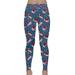 Blue Christmas Hats Classic Yoga Leggings by SychEva