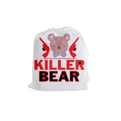 Killer Bear Drawstring Pouch (medium)