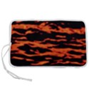 Red  Waves Abstract Series No9 Pen Storage Case (S) View1