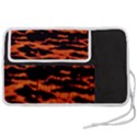 Red  Waves Abstract Series No9 Pen Storage Case (S) View2