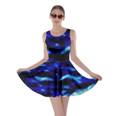 Blue Waves Abstract Series No8 Skater Dress