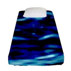 Blue Waves Abstract Series No8 Fitted Sheet (Single Size)