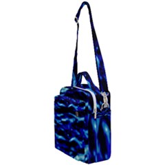 Blue Waves Abstract Series No8 Crossbody Day Bag by DimitriosArt