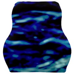 Blue Waves Abstract Series No8 Car Seat Velour Cushion 