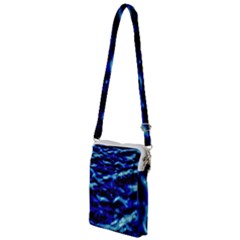 Blue Waves Abstract Series No8 Multi Function Travel Bag