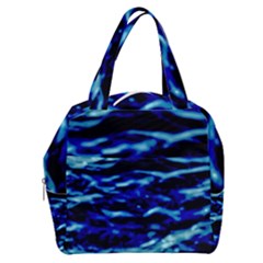 Blue Waves Abstract Series No8 Boxy Hand Bag by DimitriosArt