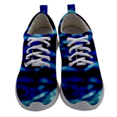 Blue Waves Abstract Series No8 Athletic Shoes