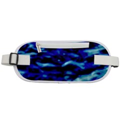 Blue Waves Abstract Series No8 Rounded Waist Pouch