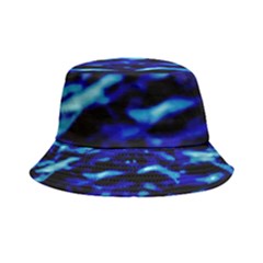 Blue Waves Abstract Series No8 Inside Out Bucket Hat