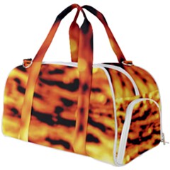 Red  Waves Abstract Series No5 Burner Gym Duffel Bag