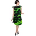 Green  Waves Abstract Series No3 Tie Up Tunic Dress View2