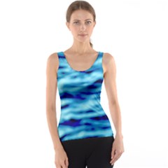 Blue Waves Abstract Series No4 Tank Top by DimitriosArt