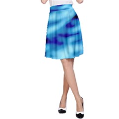 Blue Waves Abstract Series No4 A-Line Skirt